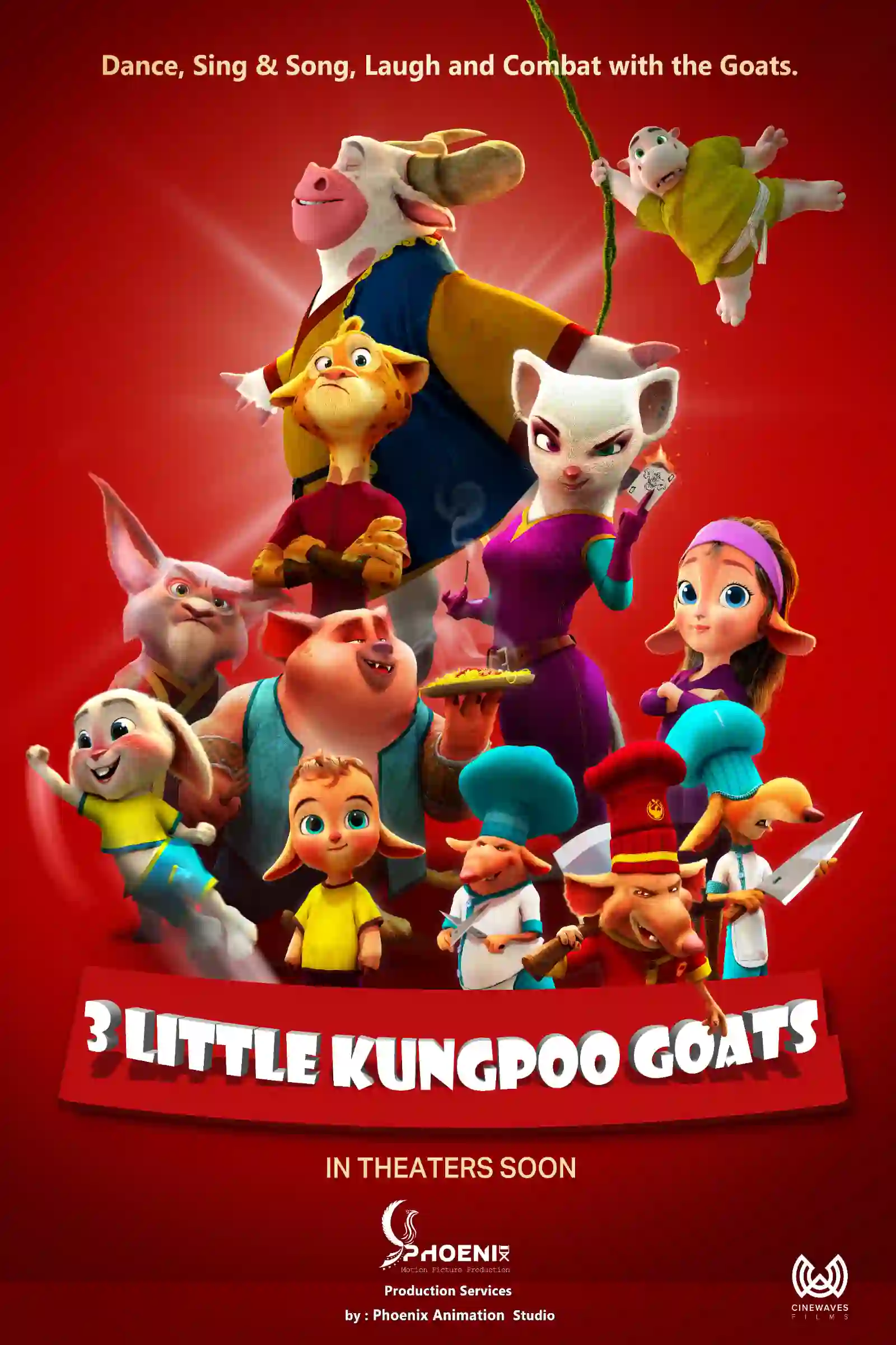 3 LITTLE KUNGPOO GOATS